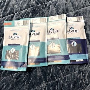 SALVERE X-Large Black Knee & Thigh High Bundle NWT